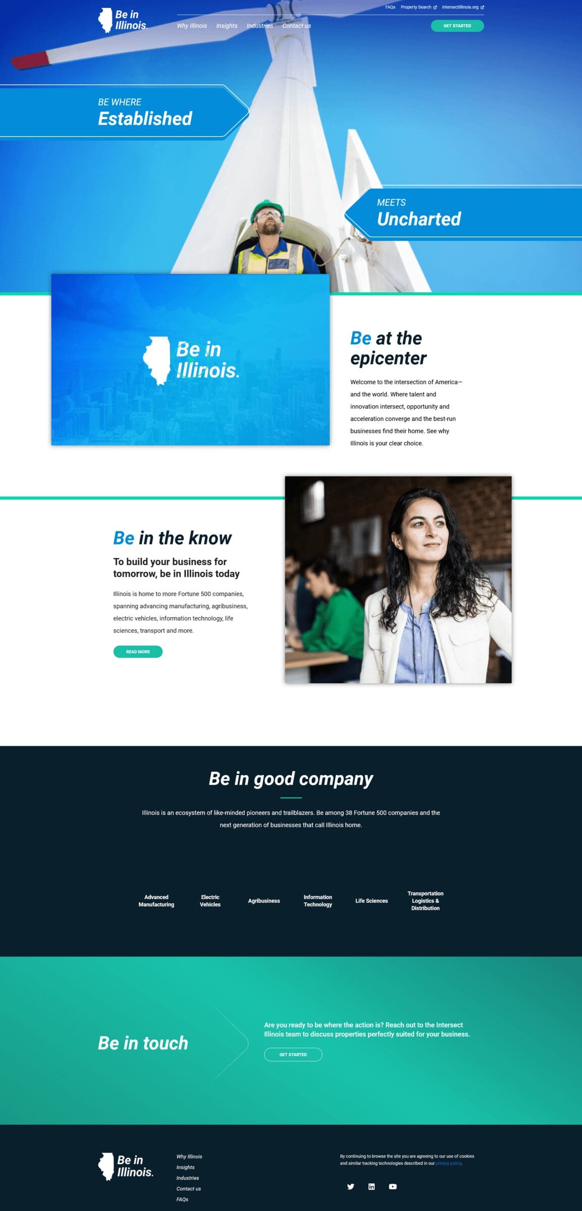 Be in Illinois Website