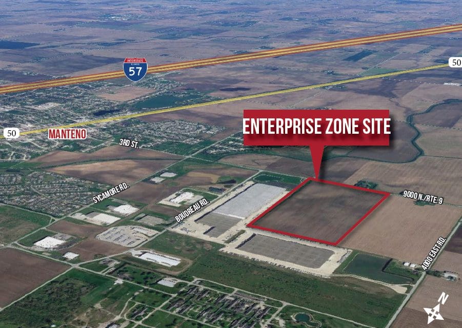 kankakee county 80 acre aeriel