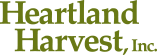 Heartland Harvest, Inc. logo in green text, featuring the brand name prominently.