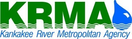 KRMA logo featuring the Kankakee River Metropolitan Agency with a water-themed design.